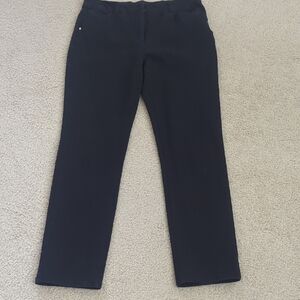 Black Straight-Leg Pants
